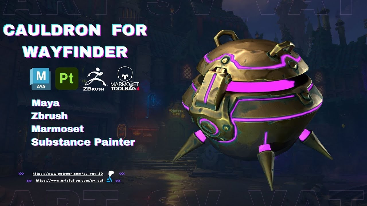 Couldron Texture Retop TimeLaps