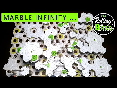 Satisfying & Easing Infinity Marble Run (Mesmerizing Gravitrax Lifter Loop)