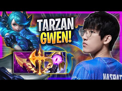 TARZAN PERFECT GAME WITH GWEN! - LNG Tarzan Plays Gwen JUNGLE vs Jarvan! | Season 2023