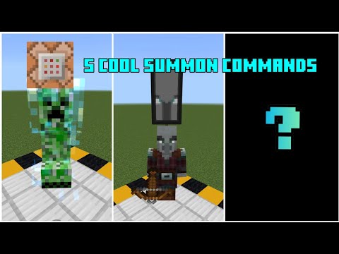 MGTMali - 5 Cool Summon Commands in Minecraft bedrock