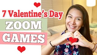 7 FUN Virtual VALENTINE'S DAY GAMES | Fun Valentine's Day Game Ideas at Home | ZOOM Games FOR ALL