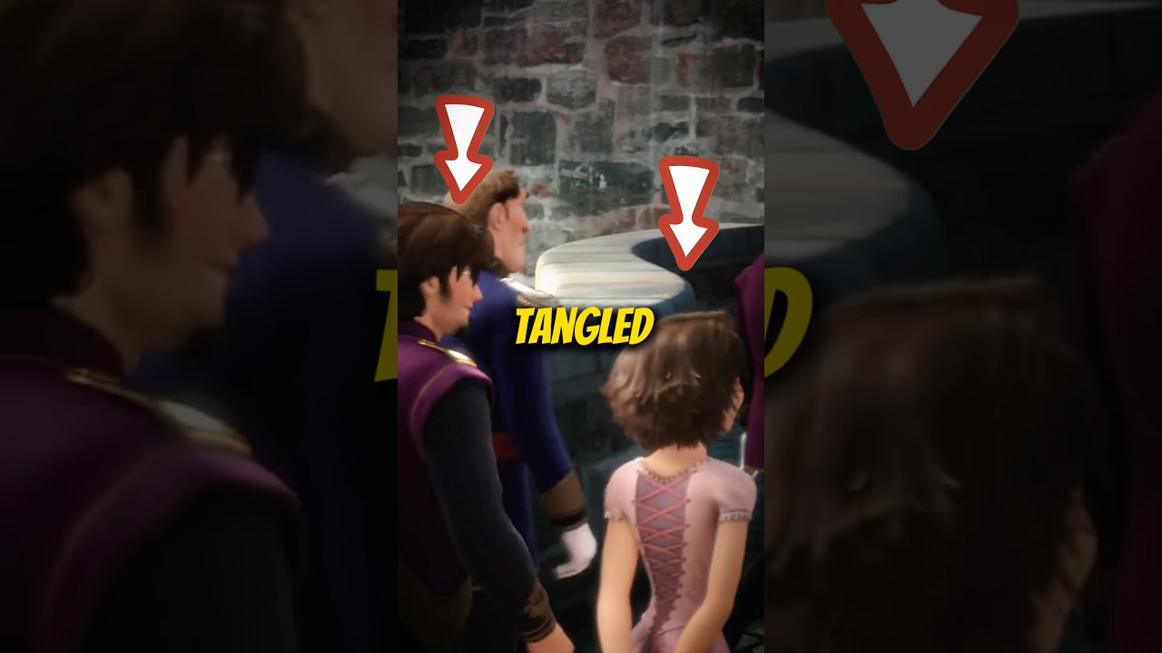 Rapunzel in Frozen and more Disney Cameos! #pixar #tangled #disneyprincess #aladdin #littlemermaid