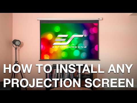 How to Properly Mount Your Projector Screen