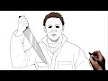 How To Draw Michael Myers Step By Step Halloween