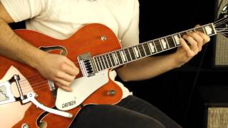 Video thumbnail for Gretsch G5420T Electromatic Hollow Body Tone Review and Demo by MusicStoreLive.com