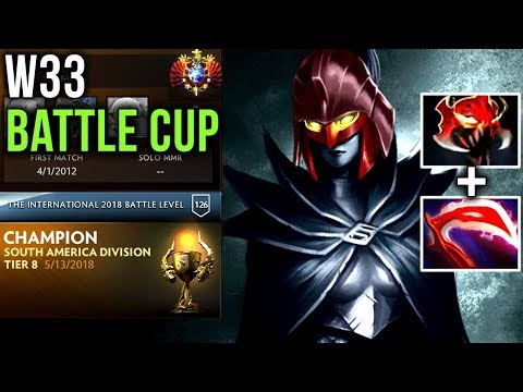 RANK 1 World Dota 2 w33haa Battle Cup with his Team paiN Gaming - Visage, WR, PA - Dota 2