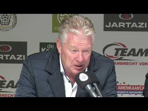 Persconferentie na KSC Lokeren - STVV met Peter Maes