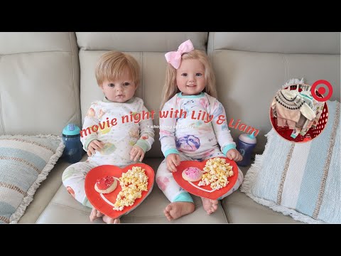Movie Night With Lily & Liam🍿 + Shopping At Target | Sophia's Reborns