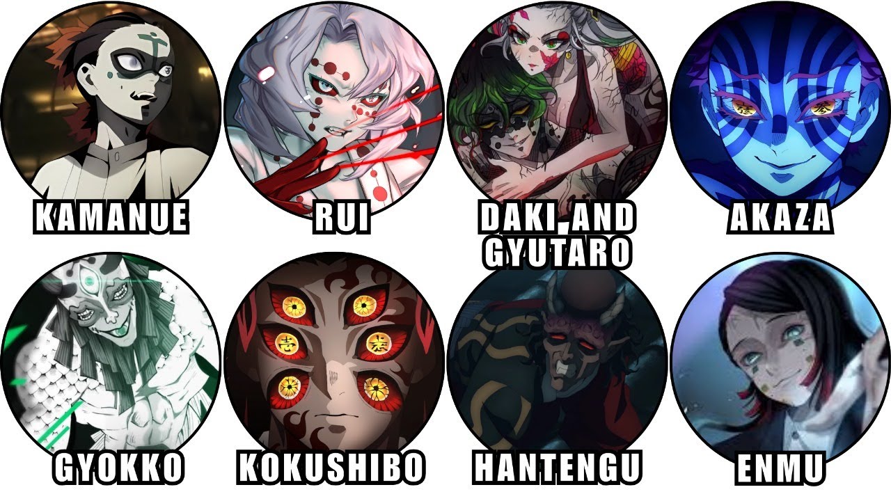 All 12 Demon Moons in Demon Slayer Explained in Detail