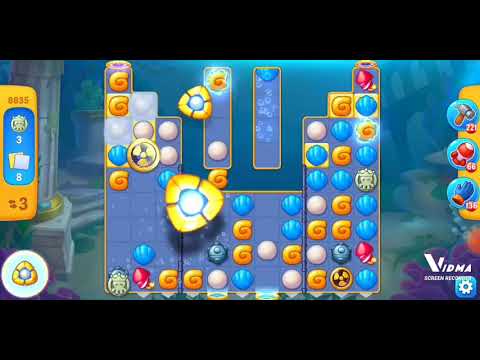 Fishdom. 8635 level no boosters and diamonds. 13 moves