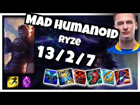Humanoid Ryze Mid 11.4 Challenger Gameplay S11 (13/2/7) - EU