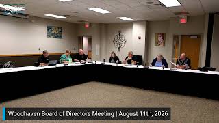 Woodhaven Board of Directors Meeting | August 11th, 2026