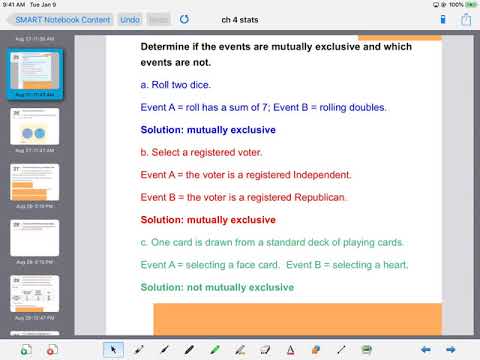 4.2, 4.3 and 4.4 Probability and Counting Rules (Stats)