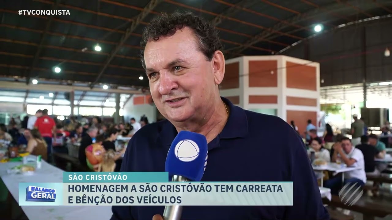 1ª carreata de São Cristóvão reúne fiéis e motoristas em Lucas do Rio Verde