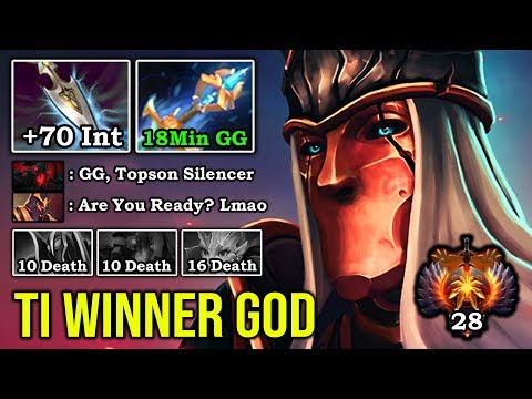 This is HOW a TI Winner Silencer Destroyed SF Mid with 18Min GG +70 Perma INT 2 Hits Deleted ALL