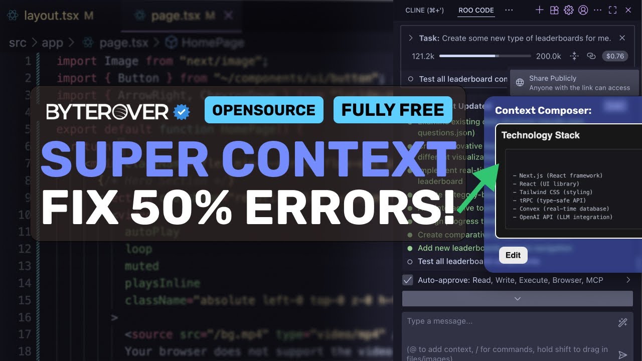 Context Composer + Cline,Roo,Kilo: This simple trick makes your AI Coder 10X BETTER for DEV TEAMS!
