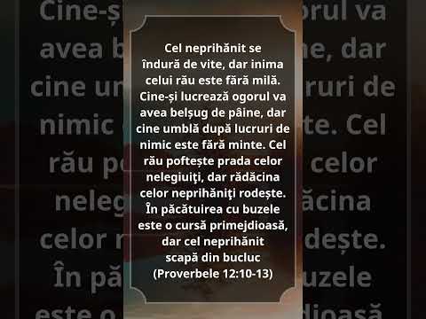#Proverbele 12:10-13 #Biblia #Biserica #Hristos #VersetulZilei
