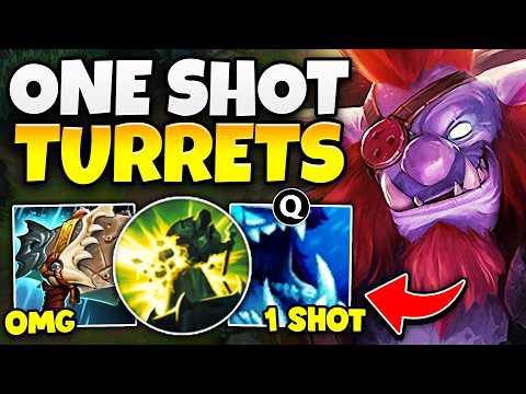 Trundle but I destroy your turrets in 2 seconds flat... (THIS IS NOT BALANCED)