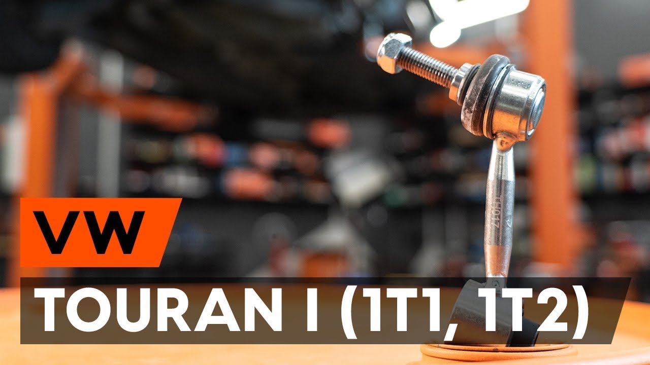 Cómo cambiar: bieletas de suspensión de la parte trasera - VW Touran 1T1 1T2 | Guía de sustitución