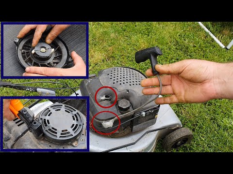 Seilzug am Rasenmäher reparieren -  Reparaturanleitung !