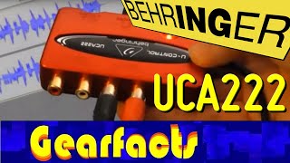 Video thumbnail for Behringer UCA-222 USB recording interface by Gearfacts