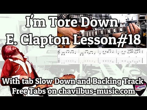 I'm Tore Down - Lesson 18 -  With Tab 6 Slow Down and Backing Track