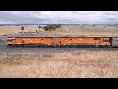 JBRE 2TA8 Great Southern Luxury Passenger Train NR30 NR31 (18/1/2023) - PoathTV Australian Railways