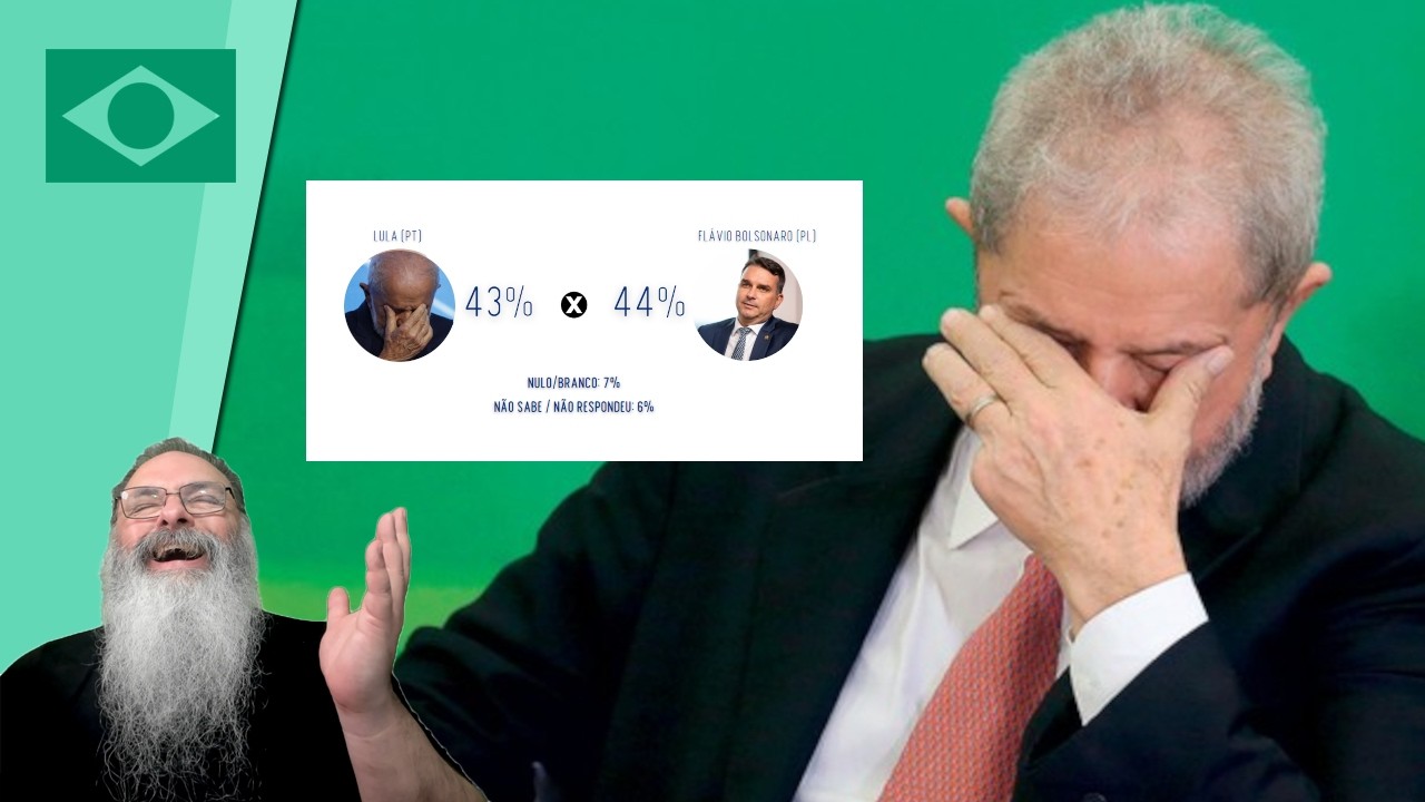 CADÊ o TRACKING do LULA? PESQUISA mostra FLÁVIO a FRENTE de LULA