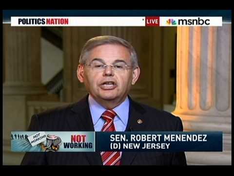 Senator Menendez Talks to Al Sharpton on MSNBC's Politics Nation about Putting People Back to Work