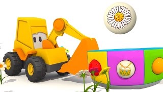 Экскаватор Мася. Цветы