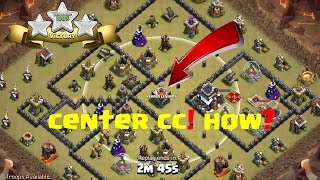 Draw Out Center CC Troops Easily In War (TRICK) | Clash Of Clans | Laggy Bugs Production