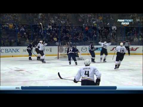 Corey Perry wrist shot PPG 2-0 Anaheim Ducks vs St. Louis Blues 12/7/13 NHL Hockey.