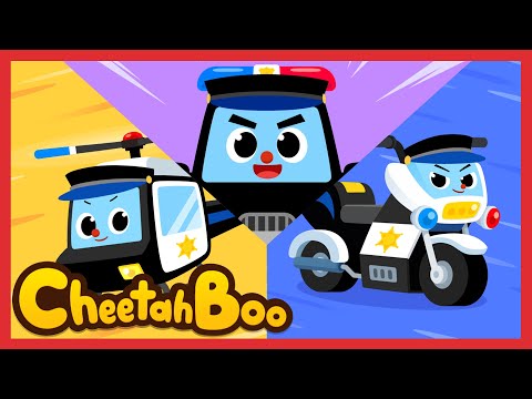 GO! GO! Police squad! | Vehicle Song | Rescue Car | Nursery rhymes & Kids Song | #Cheetahboo