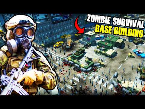 I built a US ARMY FORT in New ZOMBIE SURVIVAL Base Building Simulator UPDATE!