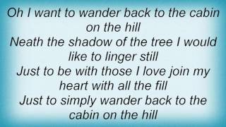 Skeeter Davis - Cabin On The Hill Lyrics