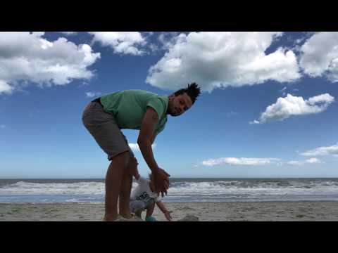 Me And Tav Playing At The Beach