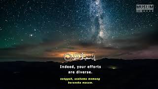 Download lagu Surah Al Lail an Hour - Syeikh Yasser Al Dosari ( Arabic, Indonesia, English Translations ) mp3