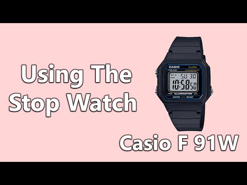 How To Use Stop Watch On Casio F 91W