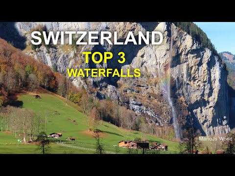 Top 3 Switzerland 🇨🇭 Most beautiful Swiss waterfalls