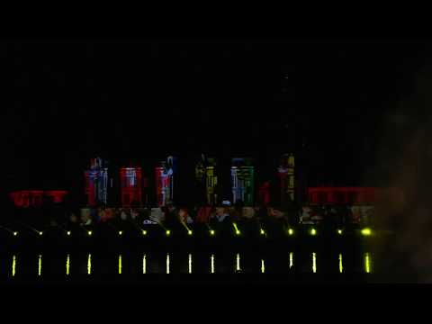 Lichtshow und Feuerwerk - Dresden - Tag der deutschen Einheit Dresden - 02.10.2016 - 2.Teil