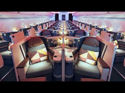 Etihad Airways Business Class on the New Airbus A350-1000 | Abu Dhabi to Tokyo | Flight Review