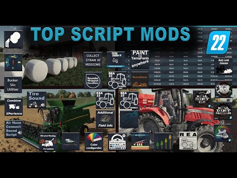 FS22 - These 29 script mods are a must-know! - They enrich the gaming experience!