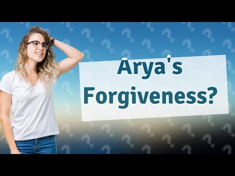 Did Arya forgive The Hound?