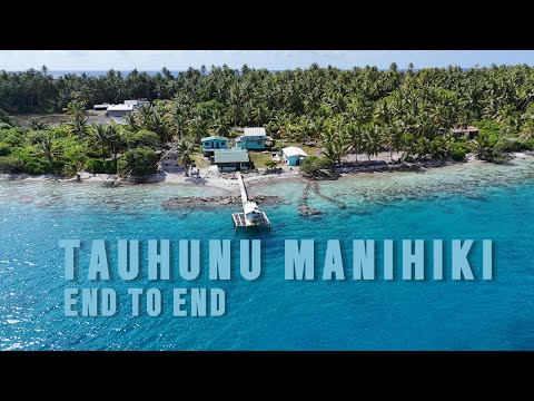 TAUHUNU VILLAGE,  MANIHIKI  COOK ISLANDS. December 2023.