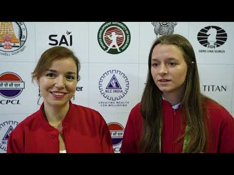 Interview with IM Sabrina Vega and WFM María Eizaguerri (Spain) | 44th Chess Olympiad, Round 4 |