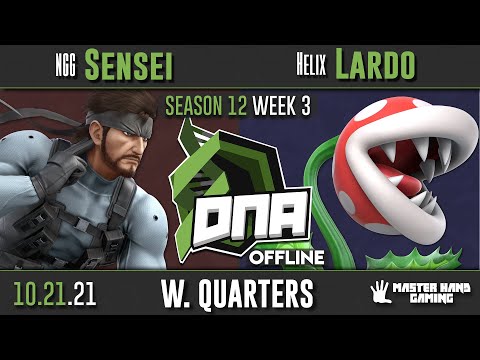 DNA S12:W3 - NGG | Sensei (Pyra, Mythra, Snake) Vs. Helix | Lardo (Piranha Plant) - W Quarterfinals