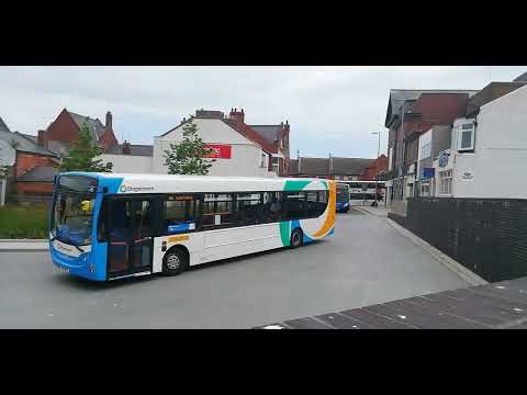 Buses arriving at South Shields Interchange (09/07/2021)