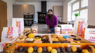 THE ENTIRE DUNKIN DONUTS MENU CHALLENGE | BeardMeatsFood