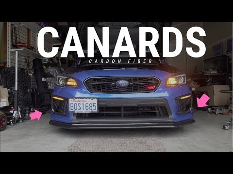 STI GETS CARBON FIBER APR PERFORMANCE CANARDS | 2019 SUBARU WRX STI