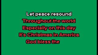 Pat Benatar - Christmas in America Karaoke